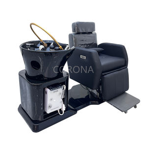 Salon de coiffure confortable coiffure shampooing lit électrique réglable <span class=keywords><strong>tête</strong></span> rotative Spa shampooing chaise - Product Image 1
