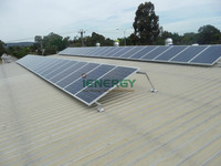 Support de panneau solaire en aluminium réglable, inclinaison de 10 à 60 degrés, pour toits métalliques plats ou balcons muraux