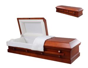 Cercueils en bois à bas <span class=keywords><strong>prix</strong></span> en gros, style américain standard, avec intérieur en velours, cercueils funéraires en bois - Product Image 1