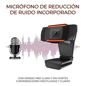 Cámara Web USB de Alta Definición con Micrófono Incorporado para Videoconferencias y Juegos, Resolución 1080P, Enfoque Automático, Sensor CMOS - Product Image 4
