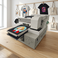 Printer DTG Otomatis Multiwarna Bersertifikasi CE dengan Tinta Pigmen untuk Kaos dan Pencetakan Flex Ukuran A3 Baru