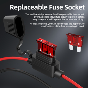 Cable de alimentación Starlink Mini con fusible de 10A y conector Anderson para Starlink Mini, ideal para RV, camping, viajes y uso doméstico. - Product Image 2