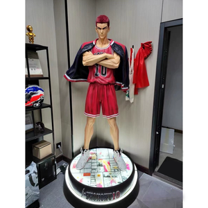 งานปั้นไฟเบอร์กลาสขนาดใหญ่ อนิเมะ Slam Dunk ฮานามิจิ ซากุรางิ และ คาเอเดะ รุคาวะ โมเดลฟิกเกอร์สะสม ขายดีจากโรงงาน - Product Image 4