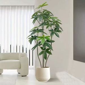 Arbre de la Fortune, plantes artificielles vertes personnalisées haut de gamme, décoration de luxe pour salon et sol - Product Image 1