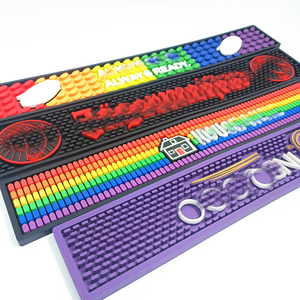 Personalizzato Runner in vetro gocciolamento vassoio birra bevanda Rail Bar tappetino in gomma Bar di servizio impedisce la fuoriuscita in eccesso e danni agli occhiali - Product Image 4