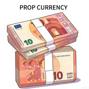 Filmgeld Euro-Aufkleber Laser-Polymer Film- und Spiel-Requisiten Filmgeld-Aufkleber im Euro-Stil Geeignet für Filmgeld-Anwendungen - Product Image 1