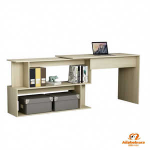 Scrivania per computer in legno ingegnerizzato Sonoma Oak, 78,7x19,7x29,9 pollici, design girevole - Product Image 1