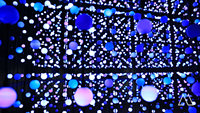 Éclairage décoratif de Noël DMX 36/50mm RGB Ball Pixel String Lights 3D LED