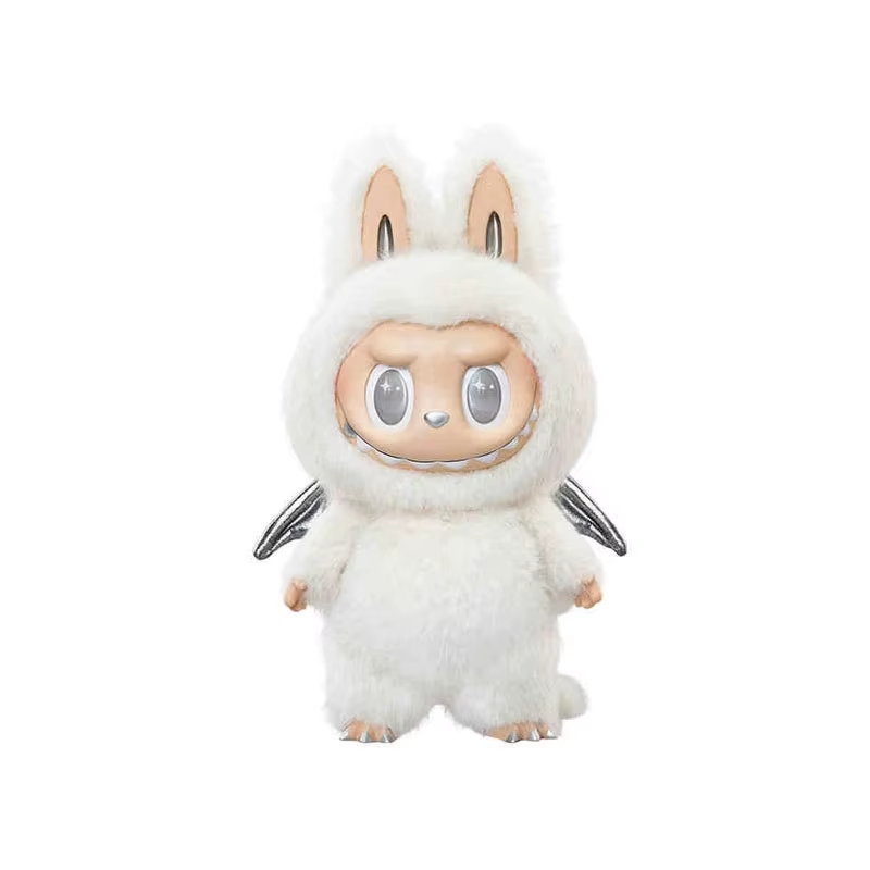 High Quality 40cm Purple Labubu Monsters Keychain Zimomo Mokoko