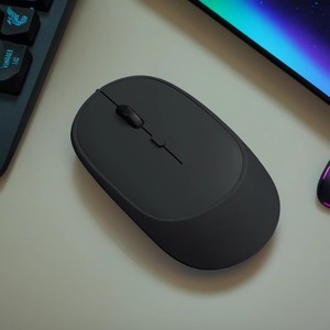 Souris sans fil double mode 2.4G Bluetooth 1600Dpi, 4 boutons, conception ergonomique pour utilisation au bureau, à la maison, sur tablette - Product Image 1