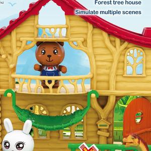 Đào tạo đồ chơi thiết lập Retro đường sắt theo dõi phim hoạt hình động vật thiết kế khủng long công viên phiêu lưu xây dựng khối theo dõi cho trẻ em - Product Image 3