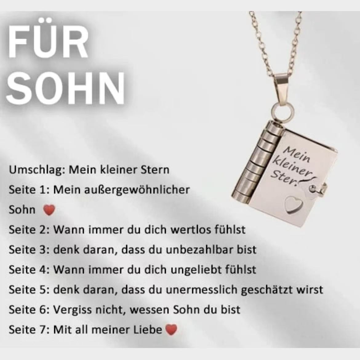 Collana in argento 57 con ciondolo "German Son"