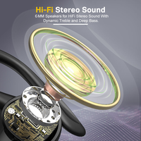 Casque d'écoute Bluetooth Casque d'écoute sans fil Écouteurs intra-auriculaires Étanches IPX7 Écouteurs Hifi Stéréo Écouteurs