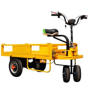 Chariot électrique à plateforme lourde à plateau plat, chariot électrique à quatre roues, transporteur, chantier <span class=keywords><strong>de</strong></span> construction, batterie - Product Image 1