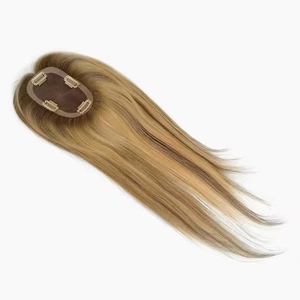 YUNSEN Perruque de haute qualité pour <span class=keywords><strong>femme</strong></span>, en cheveux Remy péruviens lisses brun ombré, avec base mono, vente en gros - Product Image 3