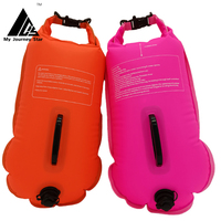 Boya de Entrenamiento de natación personalizada para adultos, boya de seguridad de nailon de 20L y 28L, para agua abierta, precio de fábrica