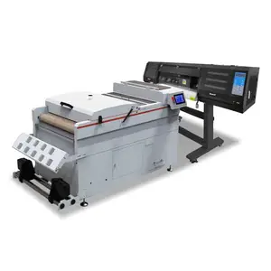 Hete Verkoop Nieuwe Digitale Directe Kleurstof-Sublimatie Inkjet Warmteoverdracht Pet Film T-Shirt Printer Met Shake Poedermachine