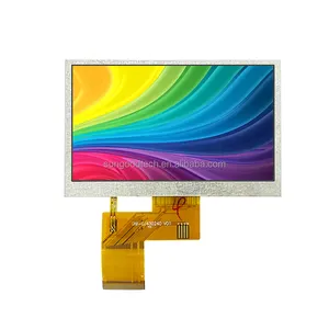 4.3英寸TFT液晶屏标准RGB接口480*272分辨率插入式40PIN工业显示屏全新
