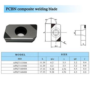 Premium Hard Turning PCBN COMPOSITE SCH WEISS BLADE CNGA WNGA APKT RCGW - Product Image 4