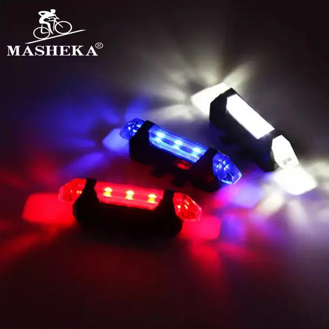 Bike Light Bike Bicycle Light LED Taillight Rear Tail Safety Warning Cycling Portable Light USB Style Rechargeable Or Battery Style