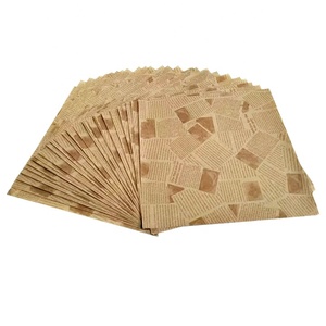 Carta addensata resistente all'olio e resistente al calore per imballaggi di hamburger colorata a scacchiera plaid da forno carta a prova di olio fritta - Product Image 2