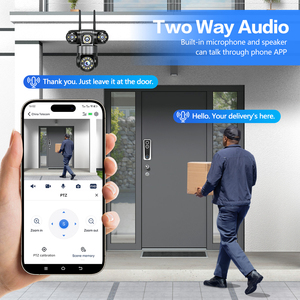 16MP WiFi PTZ Güvenlik Kamerası 4MP*4Lens 4 Ekranlı CCTV Kamera APP Kontrolü Hareket Algılama Gece Görüşü IP66 Ev Gözetimi için - Product Image 6