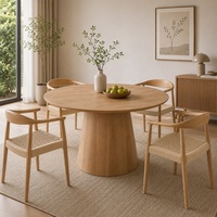 Tables à manger modernes de grande taille, table à manger en bois massif en chêne naturel, table basse pour salon, cuisine, salle à manger