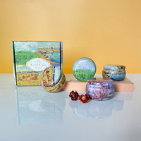 Vier-Jahreszeiten-Zinnkerzen-Geschenkset |   4,4 Unzen Luxuriöse Duftkerzen aus Sojawachs |   Erschwingliches Premium-Raumduft-Set