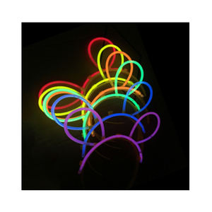 Venta caliente Chemical Light Celebration Hair Hoop Glow Sticks Brilla en la oscuridad Suministros para fiestas para Halloween Pascua Navidad - Product Image 1