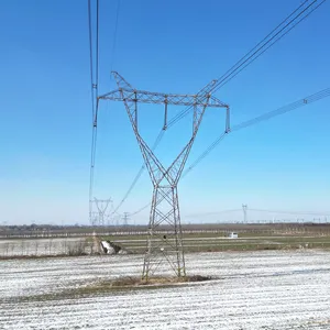 Thermisch Gegalvaniseerde 35kv Hoek Stalen Circuit Overhead Transmissie Power Line Toren