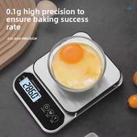 Timbangan Dapur Digital Elektronik Pintar - Timbangan Makanan Stainless Steel Bertenaga Baterai AAA untuk Penggunaan Dapur