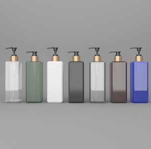 Xinrunjin botella de cabeza de bomba de aluminio cuadrada de gama alta personalizada para champú Gel de ducha y acondicionador de cabello para dispensación de cosméticos - Product Image 6