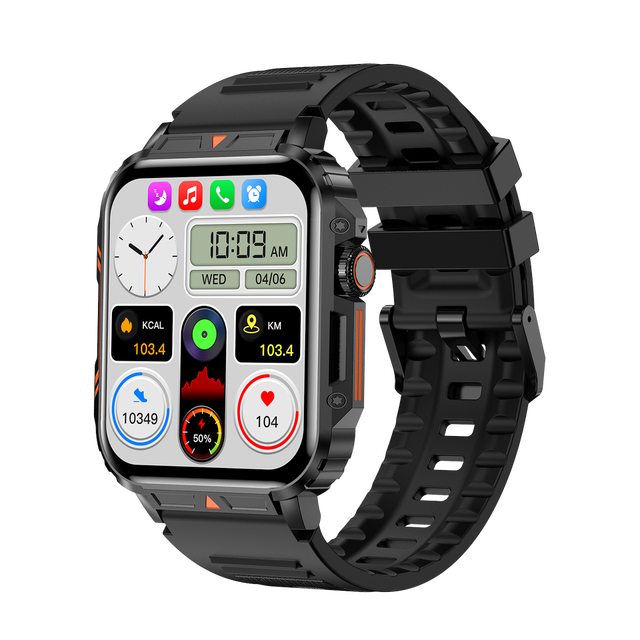 L81 Smart Watch Men Blue Tooth Call Heart Rate Blood Oxygen Fitness Tracker IP68 Waterproof Outdoor Sport Smartwatch