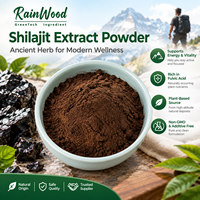 Extrait de Shilajit Rainwood en poudre, acide fulvique, ingrédient d'extrait botanique pour complément alimentaire et aliment fonctionnel