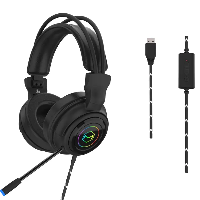 Meilleur Vente en Gros Personnalisé Le RVB PS4 PS5 Réduction de Bruit MIC Filaire Gamer Écouteurs Casque de Jeu avec Micro Usb