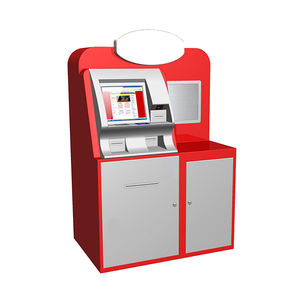 Kiosque de paiement libre-service à écran tactile pour <span class=keywords><strong>magasin</strong></span> de détail avec fente à pièces Accepteur de monnaie OEM ODM SDK Acier laminé à froid étanche - Product Image 4