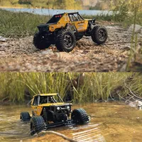 Voiture RC tout-terrain miniature 4x4 UDIRC UCX2405 en métal 1/24 avec moteur brushless/brossé, véhicule d'escalade sur rochers RTR, jouets de voiture RC