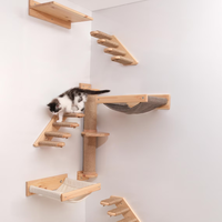Hamac pour chat en bois, marches murales pour chat, griffoir pour chat