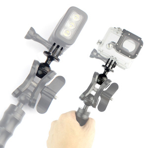 Action Cam Mount 25mm Ball Head Tripod <b>Clamp</b> <b>Quick</b> Release For GoPro Insta360 - Product Image 1