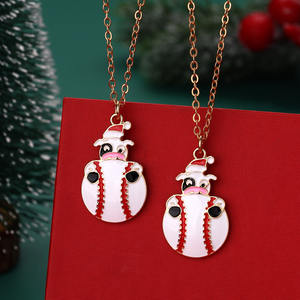 Collier pour enfants en alliage simple de vente chaude transfrontalière motif de dessin animé à la mode huile en alliage de zinc <span class=keywords><strong>d</strong></span>égoulinant de bons <span class=keywords><strong>amis</strong></span> deux - Product Image 2