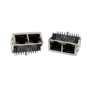 Cổng kép RJ45 tường ổ cắm với Tab xuống Cat6/CAT7/cat8 Ethernet Jack 10p8c 1000Base-TX LAN Lọc cắm loại Ethernet kết nối - Product Image 1