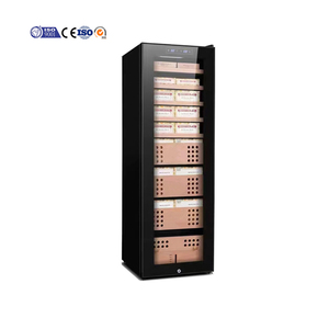 Chuyên Nghiệp 138 L Điện Cigar Humidor Mát 700Pcs Thép Không Gỉ Tủ Gỗ Tuyết Tùng Nhỏ Cài Đặt Cho Hộ Gia Đình Sử Dụng - Product Image 1