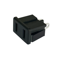 AC-Stecker LZ-F-M4A Schwarz 2pin Top-Qualität-Buchse