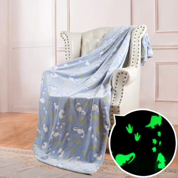 Glow In The Dark Blanket Throw Gift Toys Gaming Presents Blanket Grey For Girls Gifts For Toddler Teen Son Girls Present