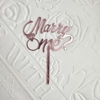 Instagram-Stil Paar Vorschlag Acryl Kuchen Dekoration Hochzeit Acryl Kuchen Plakat Valentinstag Kuchen Topper