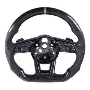 Volant en cuir en fibre de carbone forgé B9 M Sport LED Compatible avec audi A4 S4 RS4 A5 S5 RS5 - Product Image 6