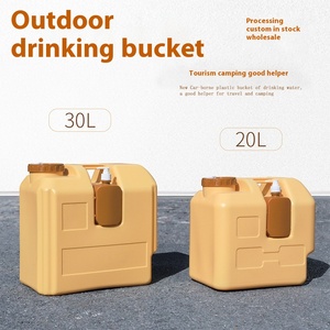 ถังเก็บน้ำพลาสติกเกรดอาหารขนาด 20 ลิตร เป็นมิตรกับสิ่งแวดล้อม พร้อมก๊อกน้ำ<span class=keywords><strong>ดื่ม</strong></span> พกพาสะดวก รับน้ำหนักได้ 30 กก. สำหรับตั้งแคมป์กลางแจ้งและใน<span class=keywords><strong>รถ</strong></span>ยนต์ - Product Image 3