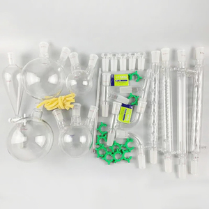 Equipo de <span class=keywords><strong>laboratorio</strong></span> de vidrio para química orgánica, kit de destilación con junta 24/40 - Product Image 1