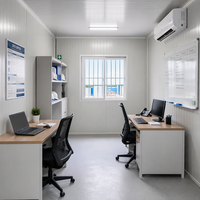 Maison préfabriquée modulaire à assemblage rapide, conteneur plat, unités reliées sur trois étages, immeuble de bureaux, hôtel, dortoir pour travailleurs, camp
