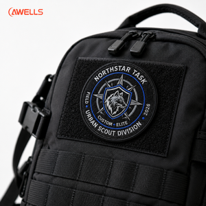 Écussons brodés personnalisés en 3D pour le club de scouts urbains, badge d'identité loup certifié OEKO-TEX AWELLS - Product Image 6